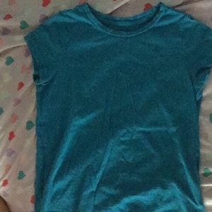 plain blue t shirt front and back